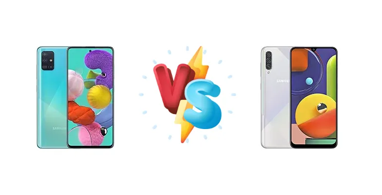 Samsung Galaxy A51 vs Samsung Galaxy A50s