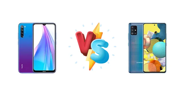 Xiaomi Redmi Note 8T vs Samsung Galaxy A51 5G UW