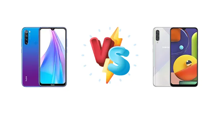 Xiaomi Redmi Note 8T vs Samsung Galaxy A50s