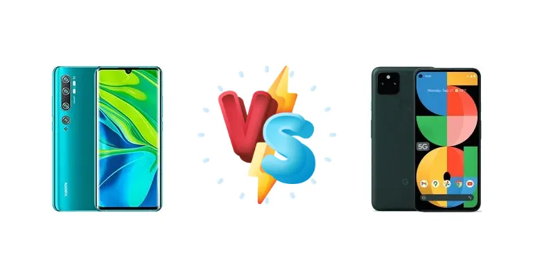 Xiaomi Mi Note 10 Pro vs Google Pixel 5a 5G