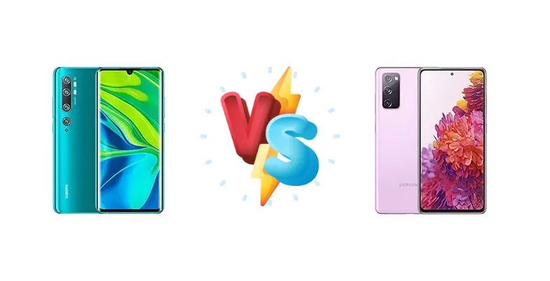 Xiaomi Mi Note 10 Pro vs Samsung Galaxy S20 FE 2022