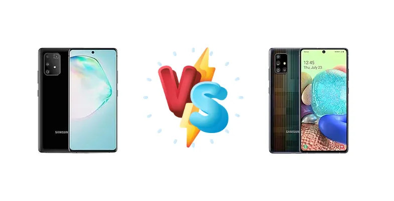 Samsung Galaxy A91 vs Samsung Galaxy A71 5G UW