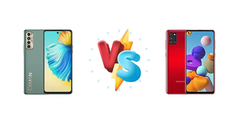 Tecno Camon 17P vs Samsung Galaxy A21s