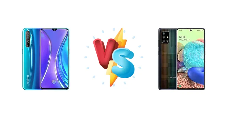 Realme X2 vs Samsung Galaxy A71 5G UW