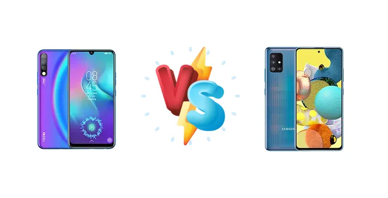 Tecno Camon 12 Pro vs Samsung Galaxy A51 5G UW
