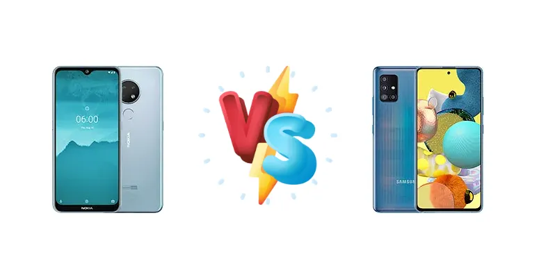 Nokia 6.2 vs Samsung Galaxy A51 5G UW