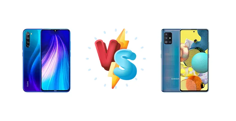Xiaomi Redmi Note 8 vs Samsung Galaxy A51 5G UW