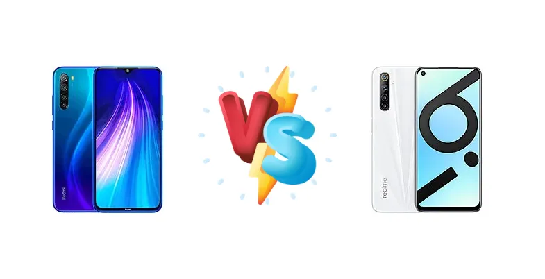 Xiaomi Redmi Note 8 vs Realme 6i (India)