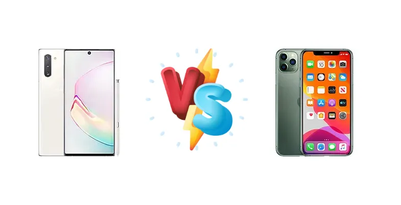 Samsung Galaxy Note10 5G vs Apple iPhone 11 Pro Max