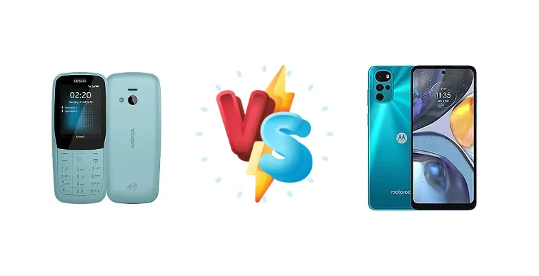 Nokia 220 4G vs Motorola Moto G22