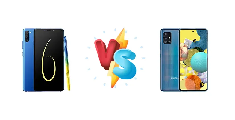 Infinix Note 6 vs Samsung Galaxy A51 5G UW