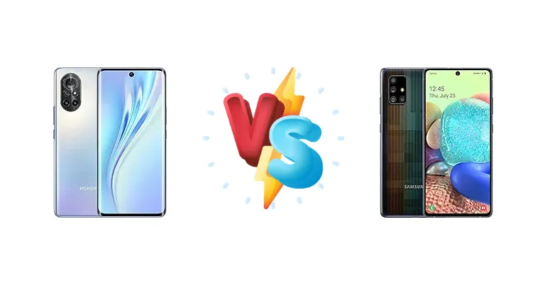 Honor V40 Lite vs Samsung Galaxy A71 5G UW