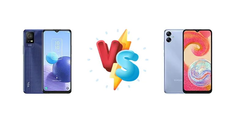 TCL 408 vs Samsung Galaxy A04e