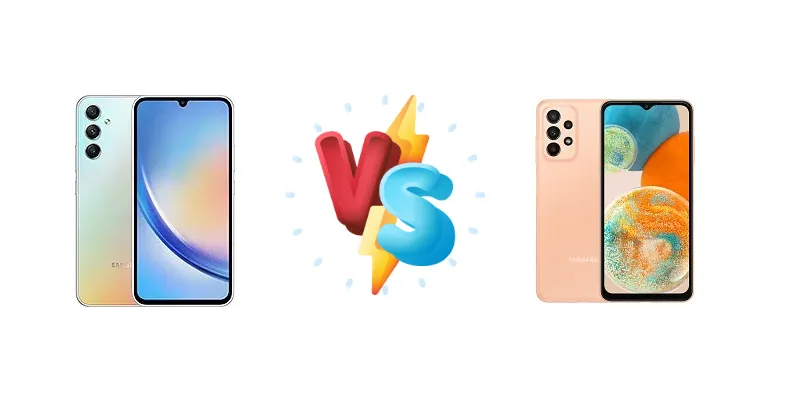 Samsung Galaxy A34 vs Samsung Galaxy A23 5G