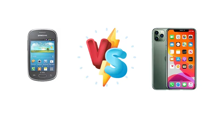 Samsung Galaxy Star Trios S5283 vs Apple iPhone 11 Pro Max