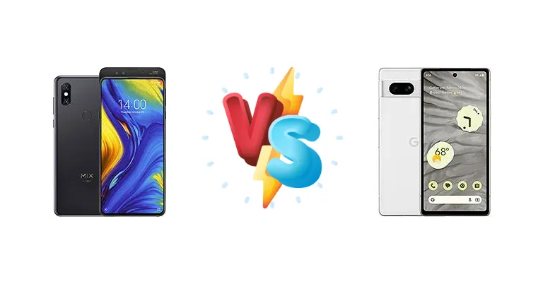 Xiaomi Mi Mix 3 5G vs Google Pixel 7a