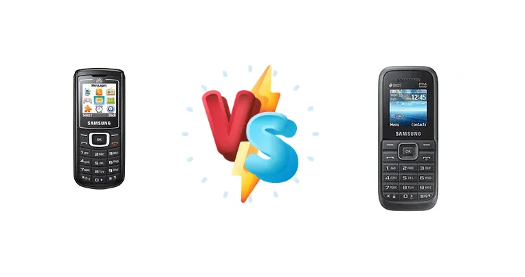 Samsung E1107 Crest Solar vs Samsung Guru Plus