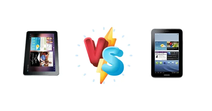 Samsung Galaxy Tab 10.1 P7510 vs Samsung Galaxy Tab 2 7.0 P3100