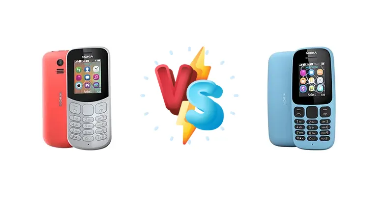 Nokia 130 (2017) vs Nokia 105 (2017)