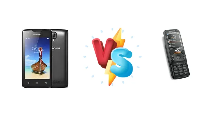 Lenovo A1000 vs Sony Ericsson W830