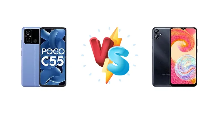 Xiaomi Poco C55 vs Samsung Galaxy M04