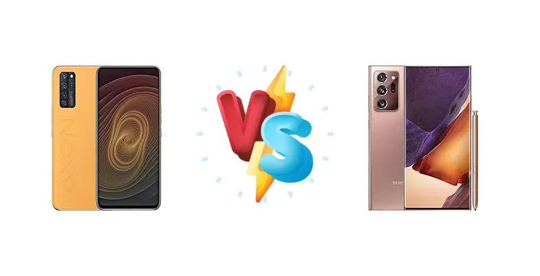 ZTE Axon 20 5G Extreme vs Samsung Galaxy Note20 Ultra 5G