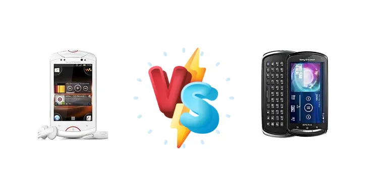 Sony Ericsson Live with Walkman vs Sony Ericsson Xperia pro