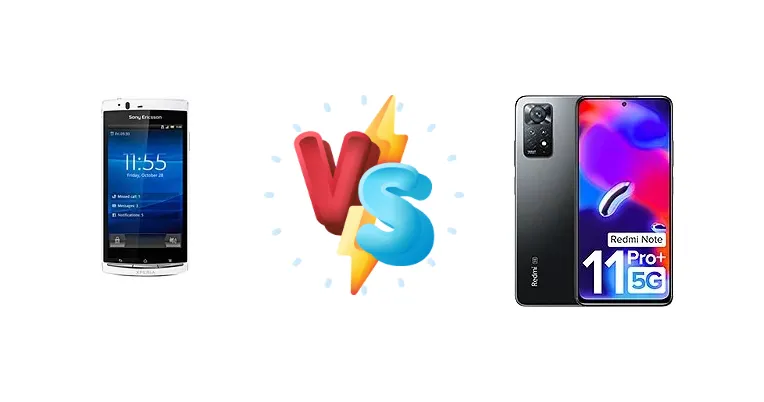 Sony Ericsson Xperia Arc S vs Xiaomi Redmi Note 11 Pro+ 5G (India)
