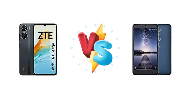ZTE Blade V40 Design vs ZTE Zmax Pro