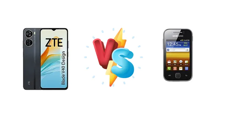 ZTE Blade V40 Design vs Samsung Galaxy Y S5360