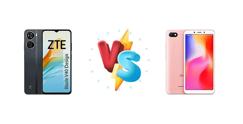 ZTE Blade V40 Design vs Xiaomi Redmi 6A