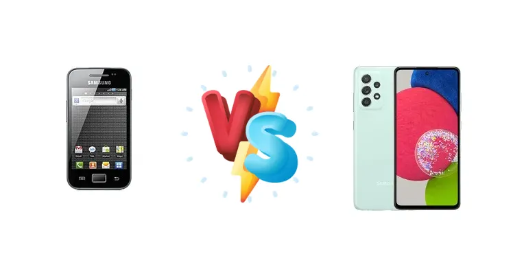 Samsung Galaxy Ace S5830I vs Samsung Galaxy A52s 5G