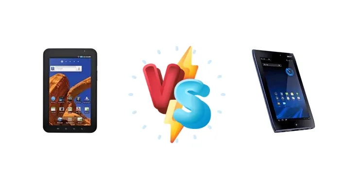 Samsung P1010 Galaxy Tab Wi-Fi vs Acer Iconia Tab A100