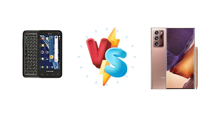 Samsung i927 Captivate Glide vs Samsung Galaxy Note20 Ultra 5G