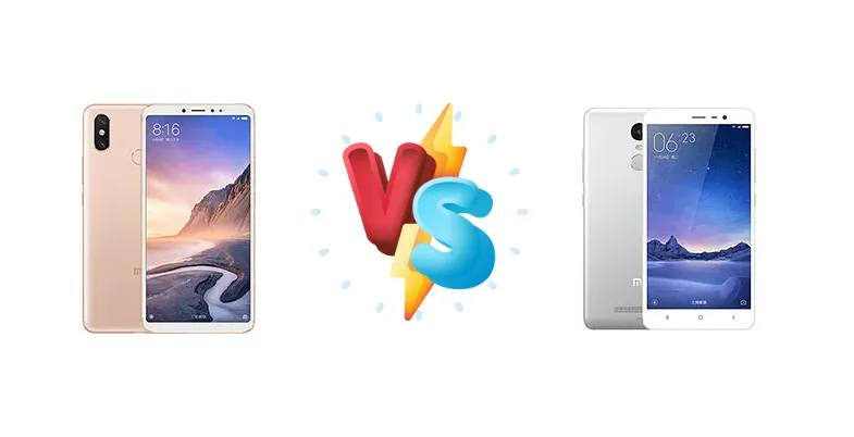 Xiaomi Mi Max 3 vs Xiaomi Redmi Note 3