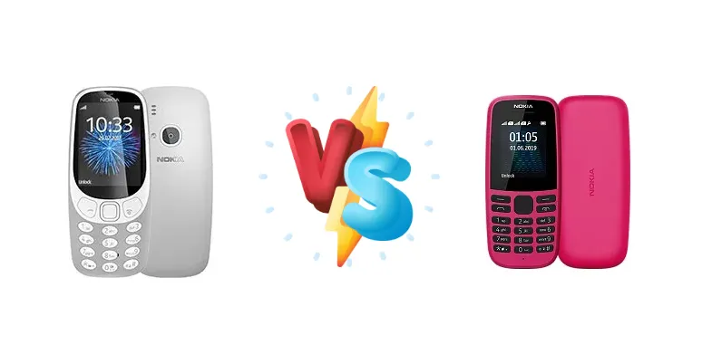 Nokia 3310 (2017) vs Nokia 105 (2019)
