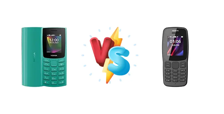 Nokia 106 (2023) vs Nokia 106 (2018)