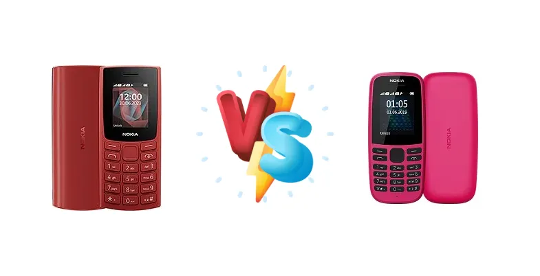 Nokia 105 (2023) vs Nokia 105 (2019)