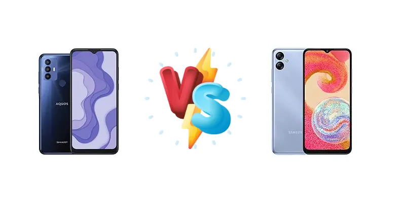 Sharp Aquos V6 Plus vs Samsung Galaxy A04e