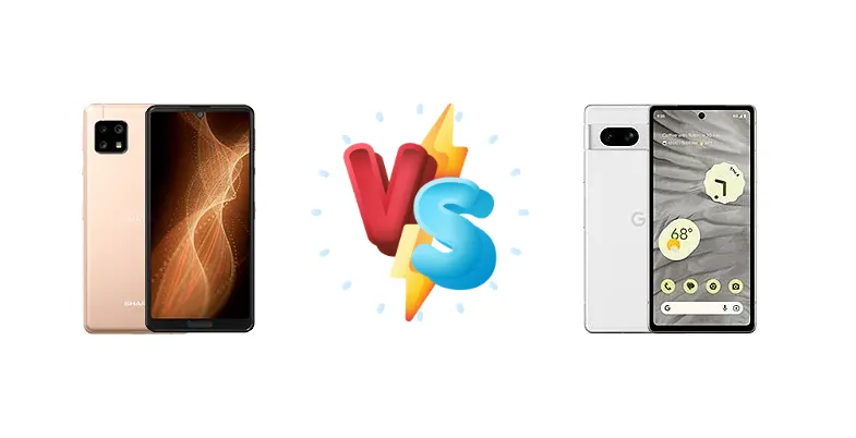 Sharp Aquos sense5G vs Google Pixel 7a