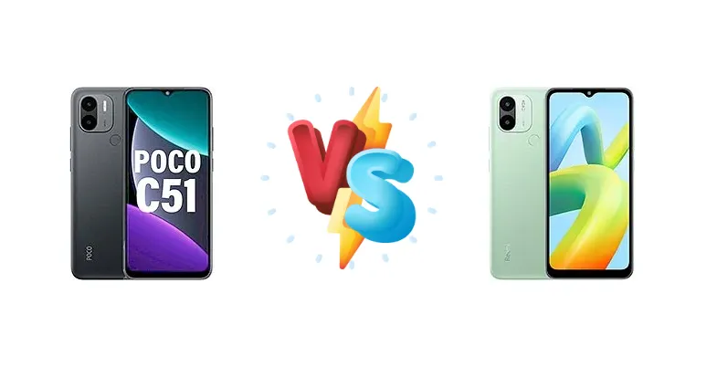 Xiaomi Poco C51 vs Xiaomi Redmi A1+