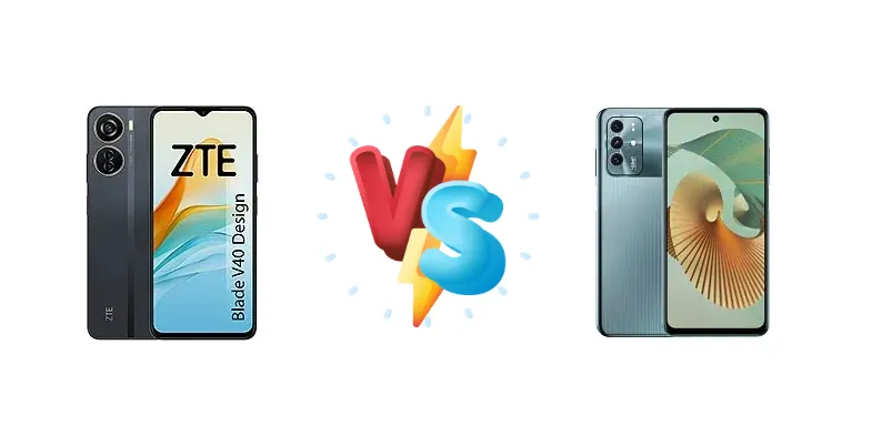 ZTE Blade V40 Design vs ZTE Blade V40