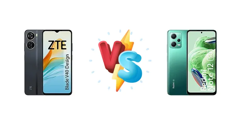 ZTE Blade V40 Design vs Xiaomi Redmi Note 12