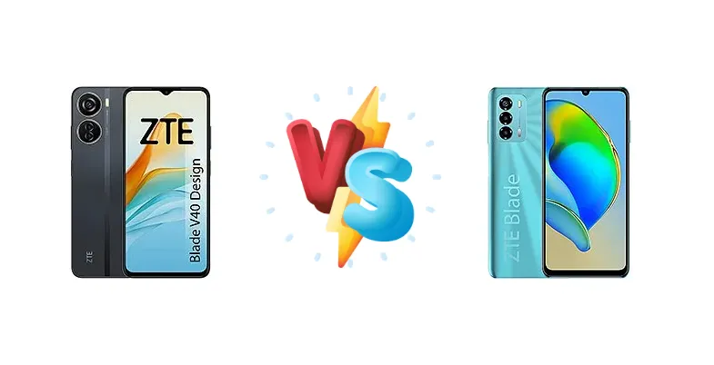 ZTE Blade V40 Design vs ZTE Blade V40 Vita