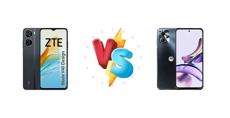 ZTE Blade V40 Design vs Motorola Moto G13