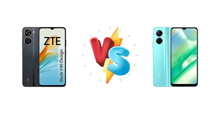 ZTE Blade V40 Design vs Realme C33 2023