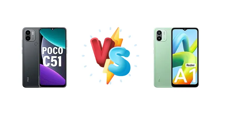 Xiaomi Poco C51 vs Xiaomi Redmi A1