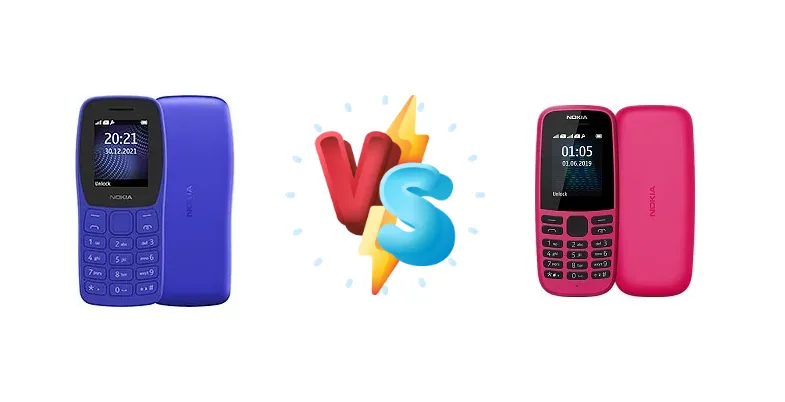 Nokia 105 (2022) vs Nokia 105 (2019)