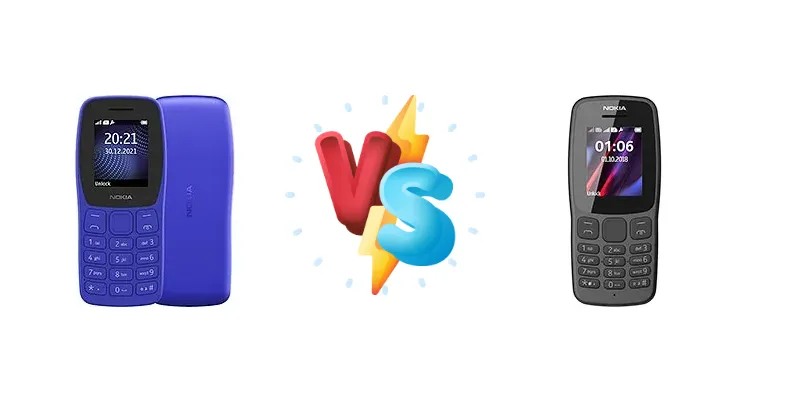Nokia 105 (2022) vs Nokia 106 (2018)