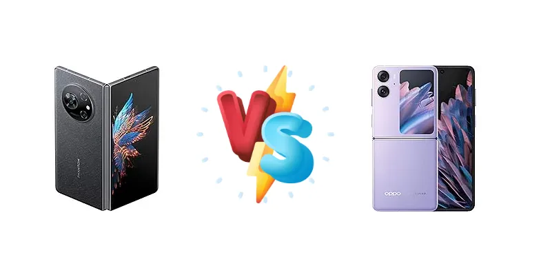 Tecno Phantom V Fold vs Oppo Find N2 Flip